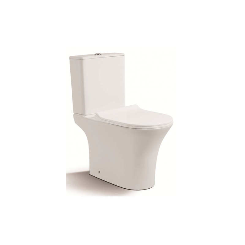 Porcelain toilet 7937 complete p-trap system white 65*37*80cm-null