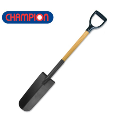 Champion long spade 145x360mm wooden handle, , medium