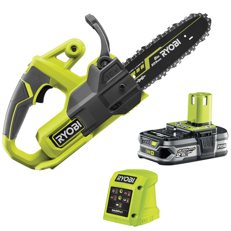 Ryobi chainsaw set with battery and charger 1x2.5ah 18v-null