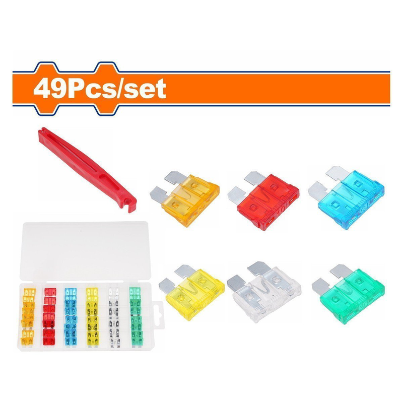 Wadfow 49 pcs car fuse set, , medium-null