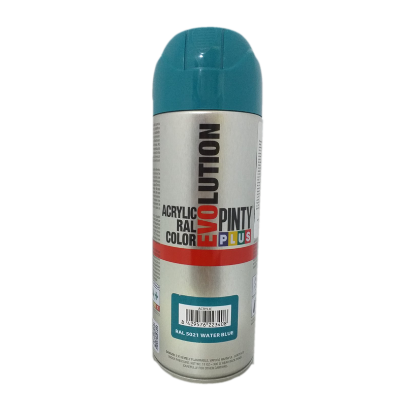Acrylic paint spray water blue ral 5021 400ml, , medium-null