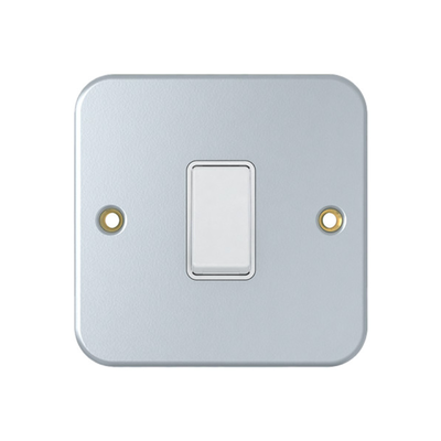 Powerlink accessories 10a metal 1-gang 2-way switch, , medium
