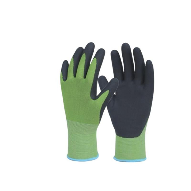 Eltech nitrile garden gloves 9 inches - green, , medium-null