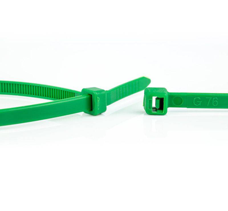 Wkk - plastic cable ties - for universal use - green - 300x4,8mm - 100 pieces, , medium-null
