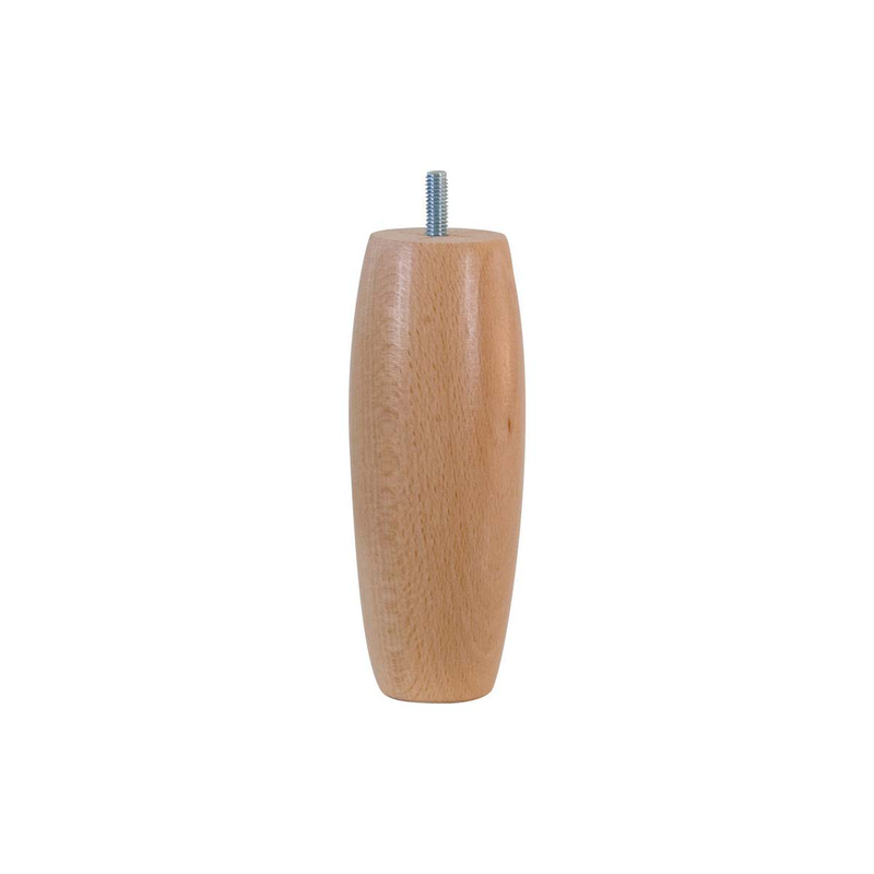 Furniture foot 150χφ58mm wood polished-null