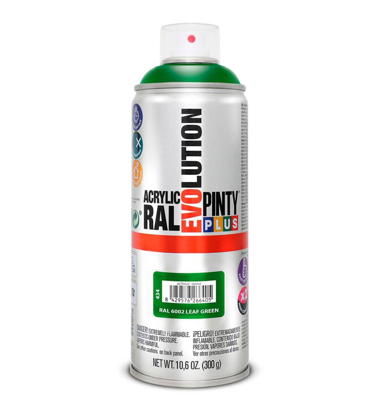 Acrylic paint spray leaf green ral 6002 400ml, , medium image number null