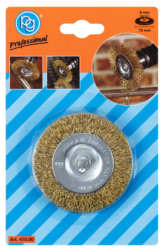 Pg brass wire wheel brush 75mm, , medium-null