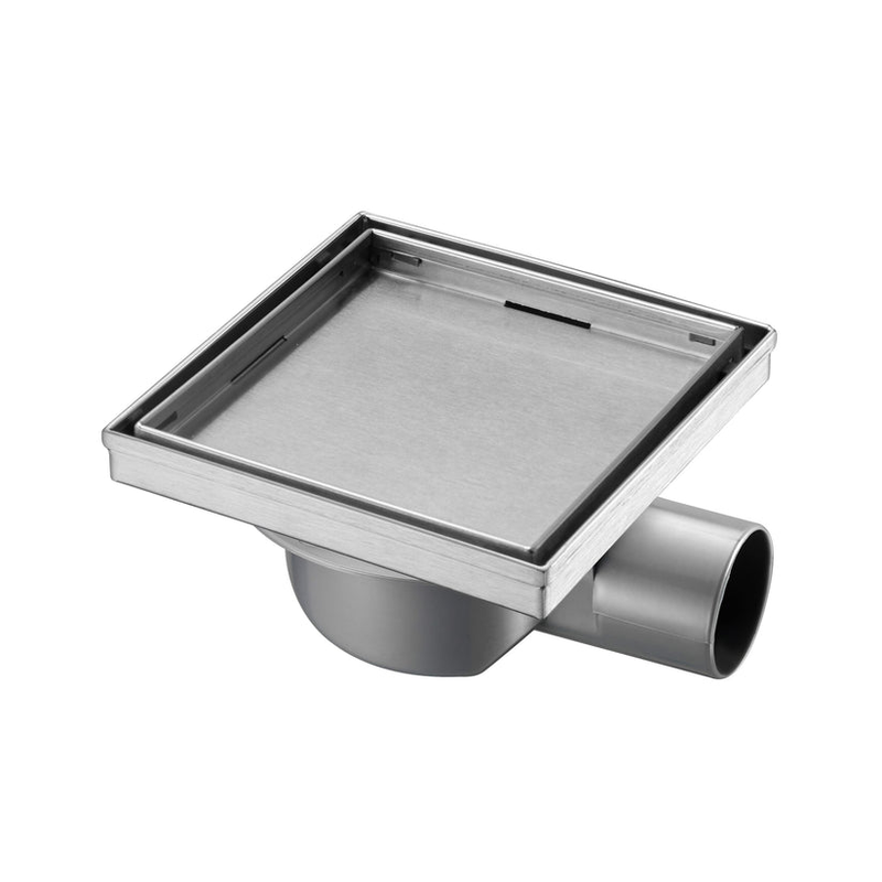 Shower drain square 13x13cm chrome, , medium image number null