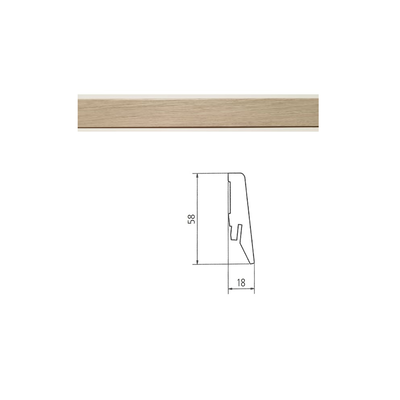 Kronospan skirding for laminate floor oak st. Moritz 8461 2,4m 1 pcs