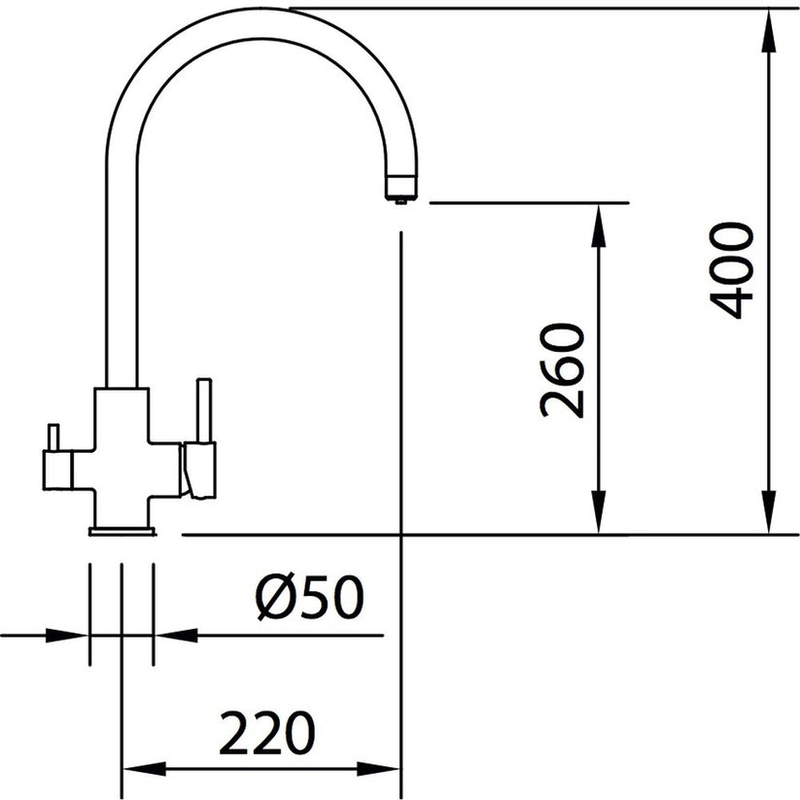 Osmosis 3-way round kitchen mixer, , medium-null