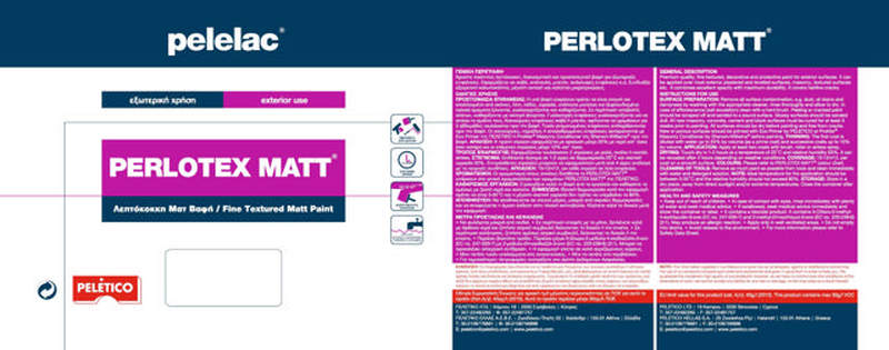 Pelelac perlotex matt&reg; &alpha;&theta;&eta;&nu;&alpha; m16 1l, , medium-null