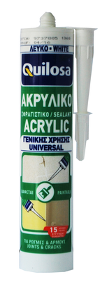 Quilosa universal acrylic decorators caulk white 300ml
