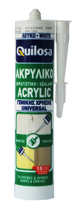 Quilosa universal acrylic decorators caulk white 300ml image number null