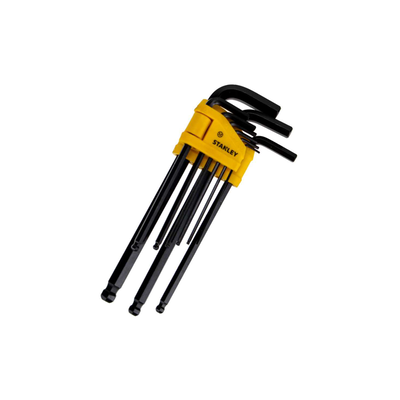 Stanley metric ball hex key set 9 pcs 1.5-10mm, , medium