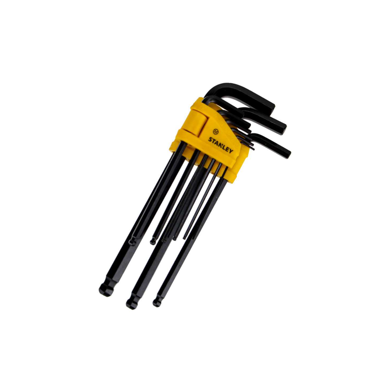 Stanley metric ball hex key set 9 pcs 1.5-10mm, , medium-null