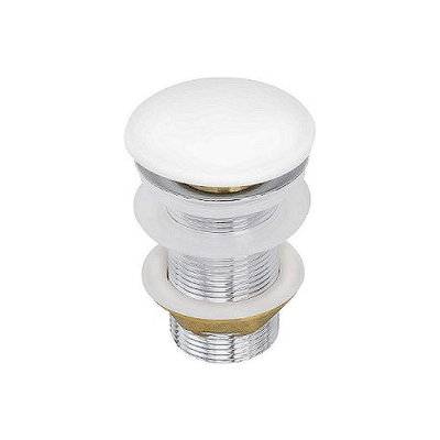 R-drainer pop-up without overflow white