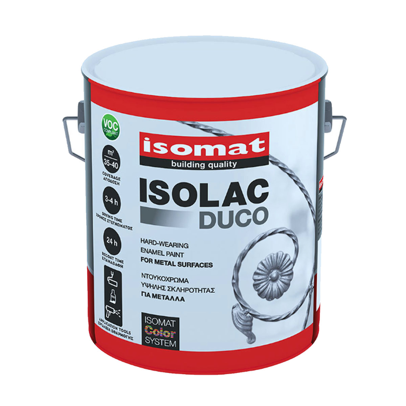 Isomat paint duco metal white 375ml-null