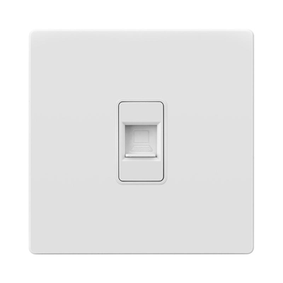 Powerlink accessories 1-gang cat6 data socket white, , medium