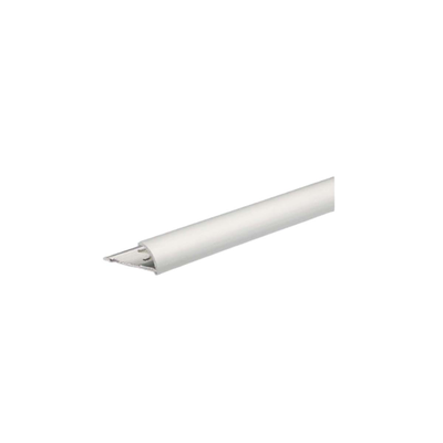 Profile for bathroom wall tiles 1/4 round. Anodied aluminum 2700x27x8mm