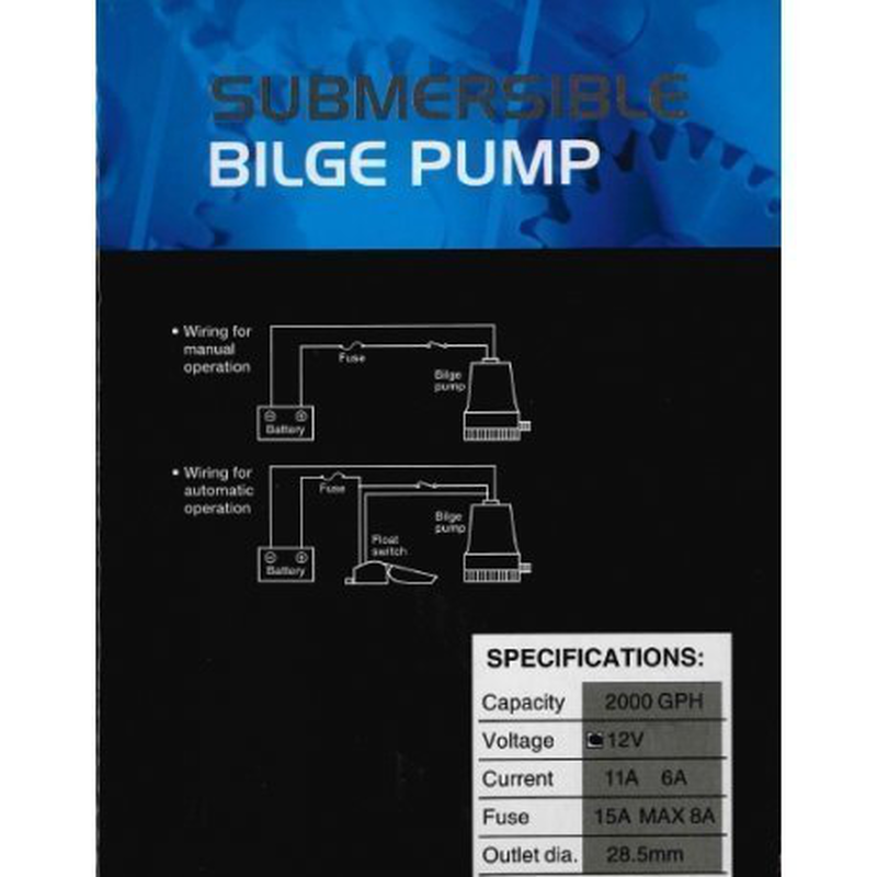 Bilge pump 12v 2000 gph, , medium-null