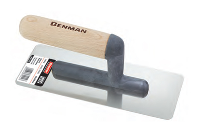 Dry wall inox masonry trowel with rounded edges  (070944), , medium