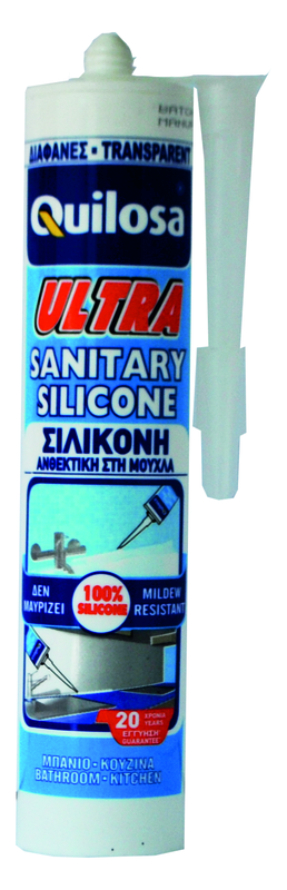 Quilosa mould resistand sanitary silicone for kitchen and bathroom white 280ml-null