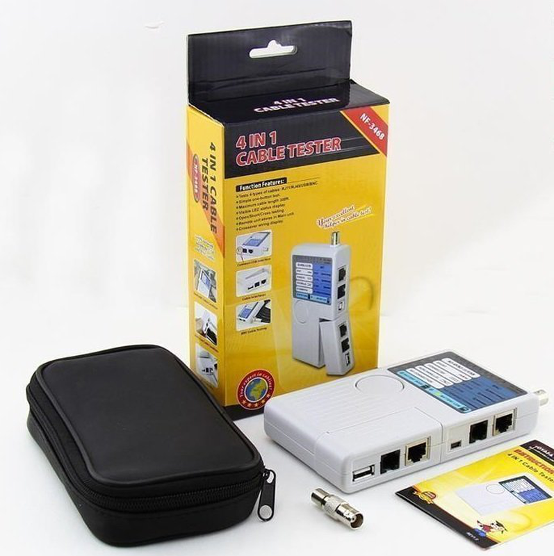 Noyafa nf-3468 network tester rj45/USB/bnc, , medium-null