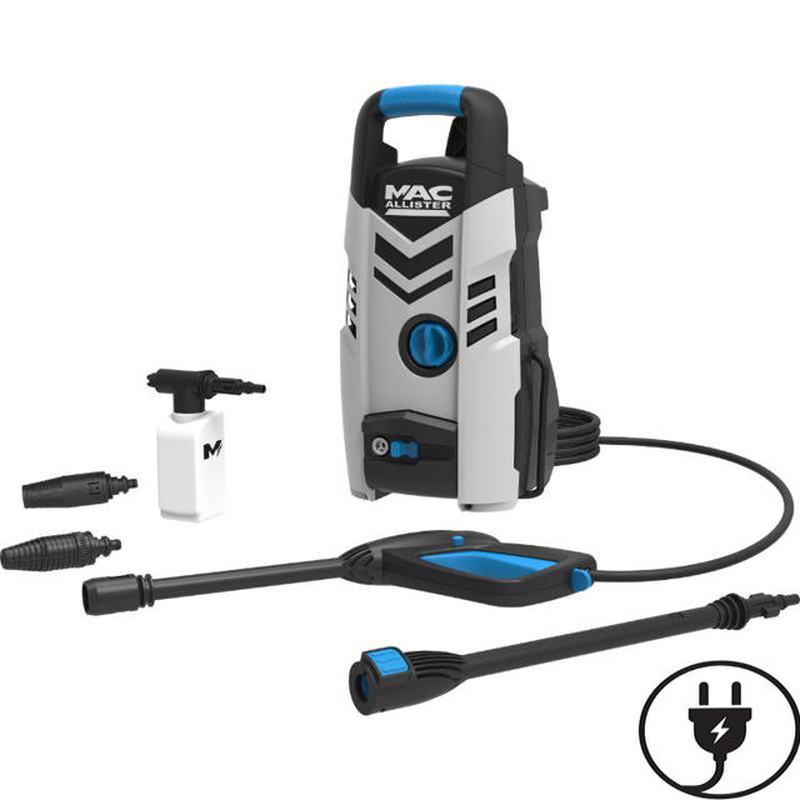 Mac allister pressure washer 1.3kw 100bar, , medium-null