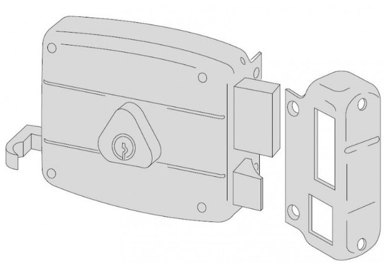 Cisa door lock right 50mμ, , medium image number null