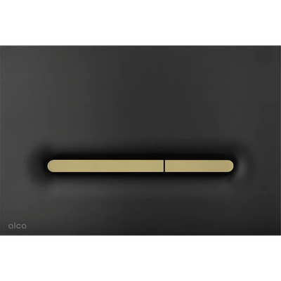 Linka flush plate black matte/gold matte (alcadrain)
