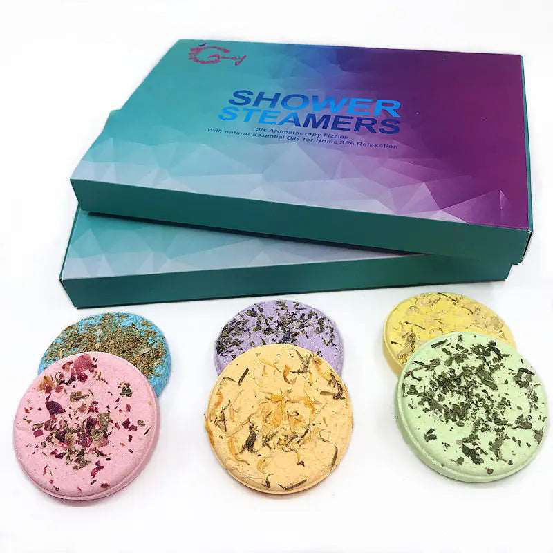 Product image: Σετ δώρου shower steamer 6 τεμαχίων για χαλαρωτικό ντουζ που ξυπνά τις αισθήσεις, , medium-null