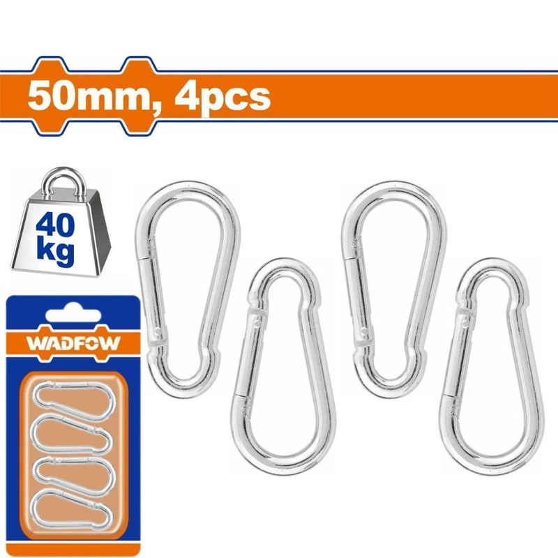 Wadfow carabiner 50mm 4pcs (wql2k02), , medium-null