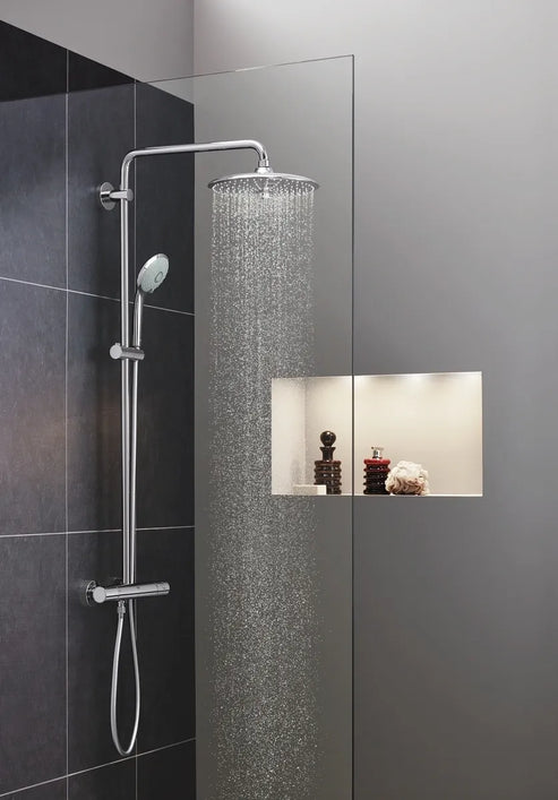 Grohe euphoria system 260 shower system with safety mixer for wall mounting, , medium-null