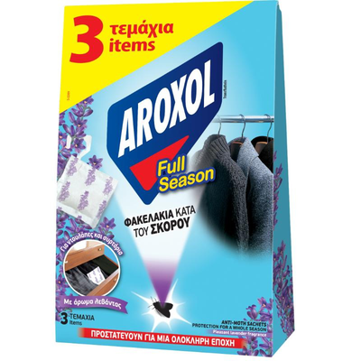 Aroxol full season moth sachet 3pcs