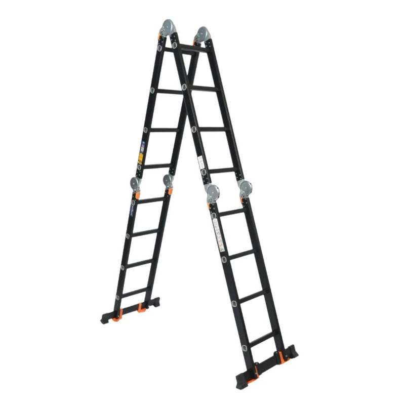 Product image: Palbest πολυμορφική σκάλα αλουμινίου 4×4 με ενισχυμένες κλειδώσεις και φαρδιά σκαλοπάτια & μέγιστη αντοχή 150kg, , medium-null