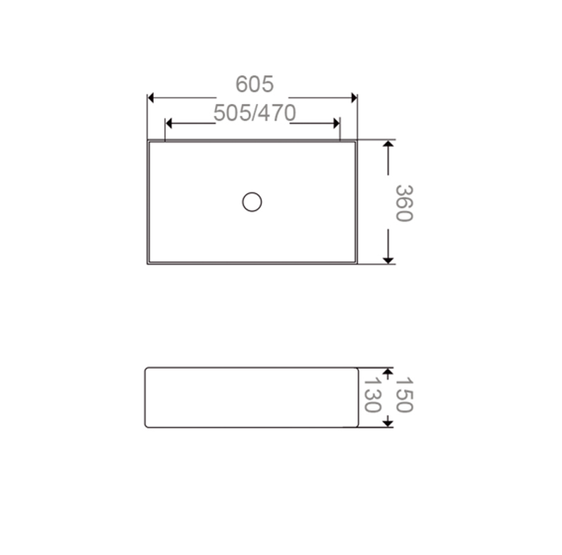 Khaki matte art basin 475x360x130mm, , medium-null