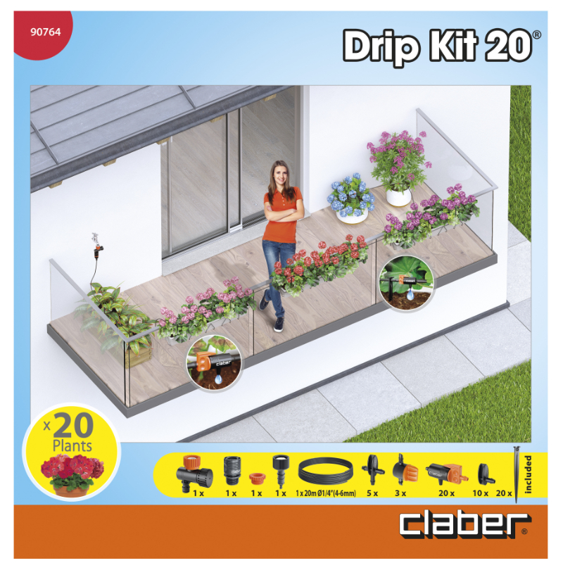 Product image: Claber 90764 σετ υδρευσης 20τμχ, , medium-null