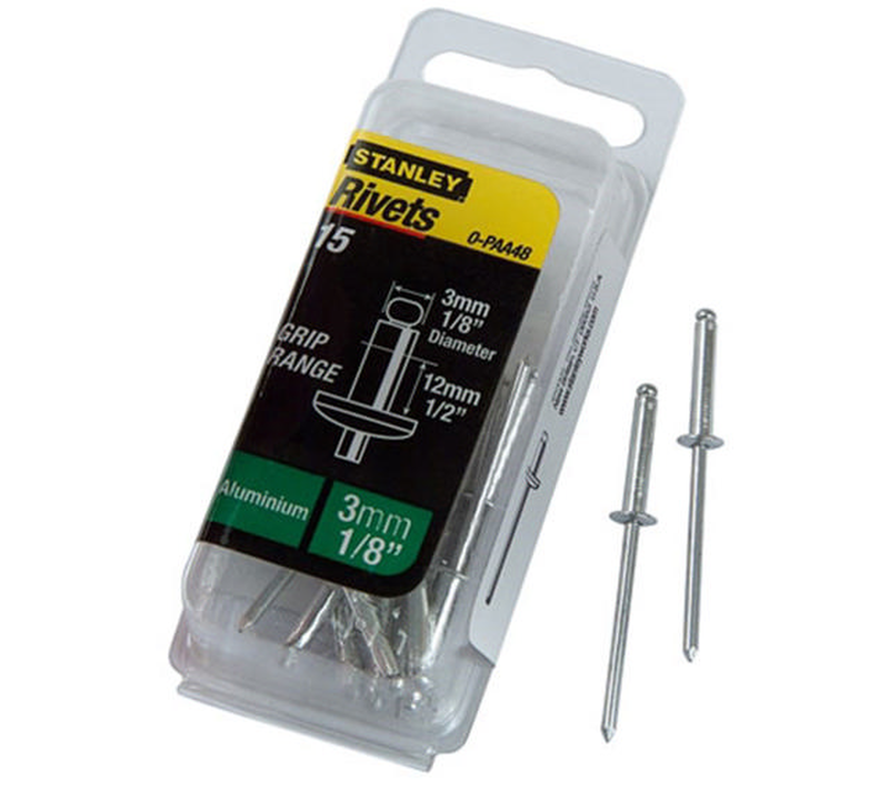 Stanley alumin  rivets 1/8x1/2(x15), , medium-null