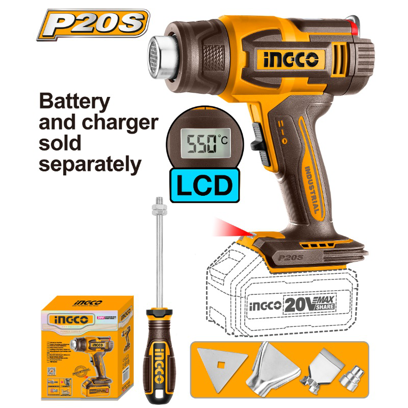 Product image: Ingco heat gun 20v solo, , medium-null