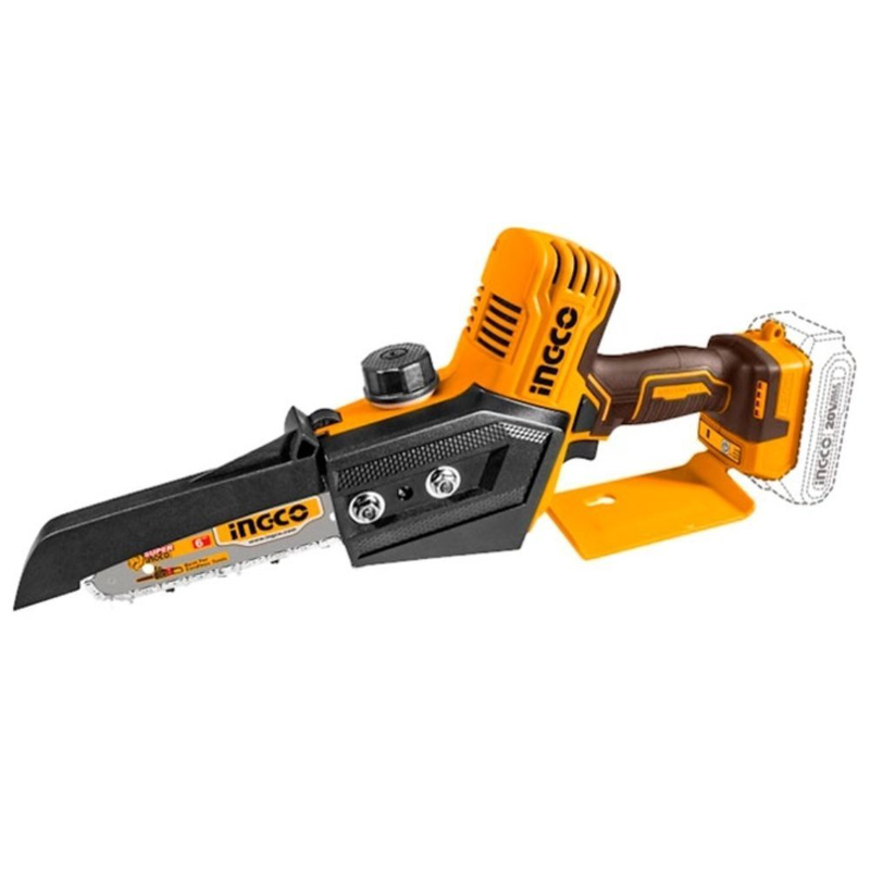 Ingco cgsli20686 mini chain saw 20v toolbox set, , medium-null