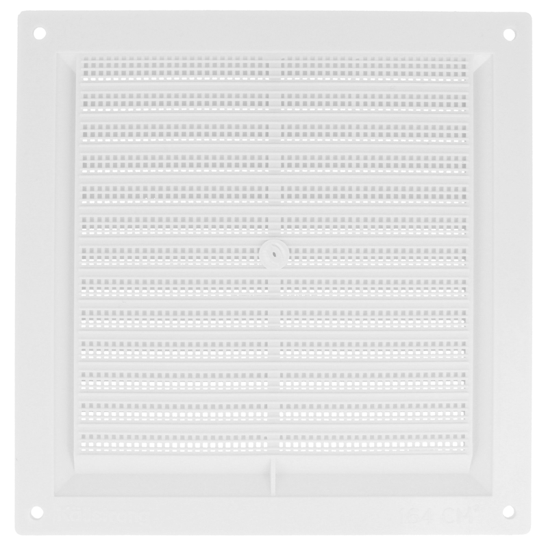 Door ventilatiion grill with net 200x200mm white, , medium image number null