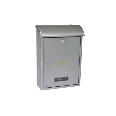 Letter box 400x250x100mm s/s, Stainless/steel, medium