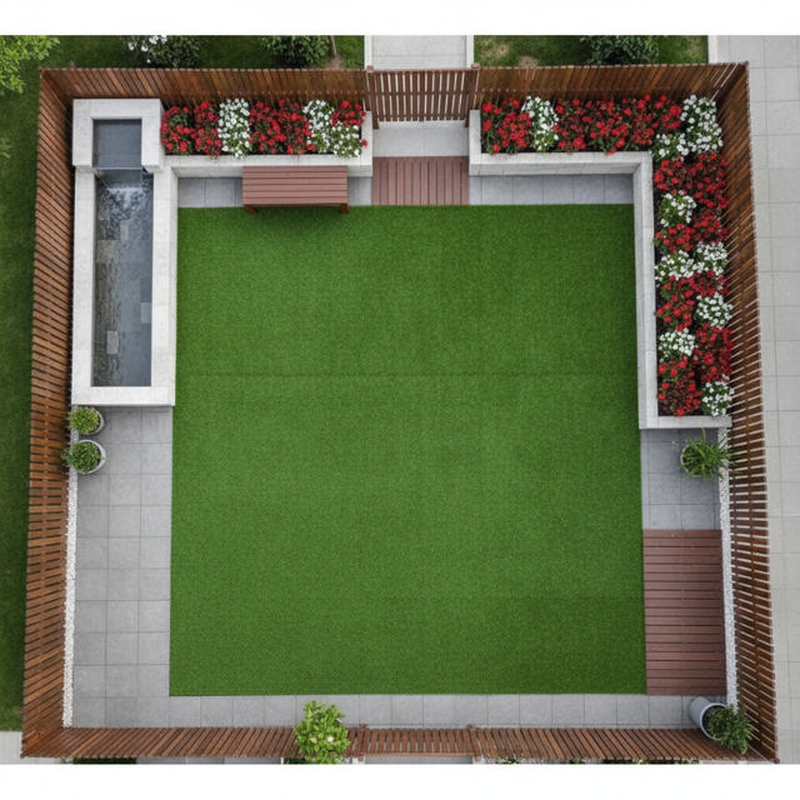 Floormat foam eva grass design - 40x40x1, , medium-null