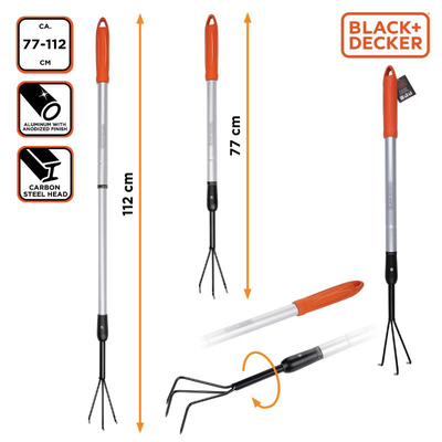 Black & decker aluminium cultivator, , medium