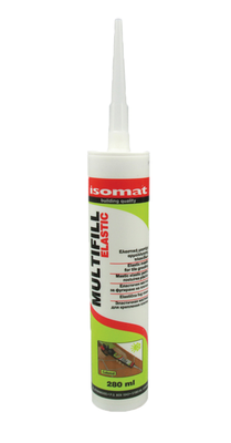 Isomat ελαστικη μαστιχη λευκο 280ml, , medium