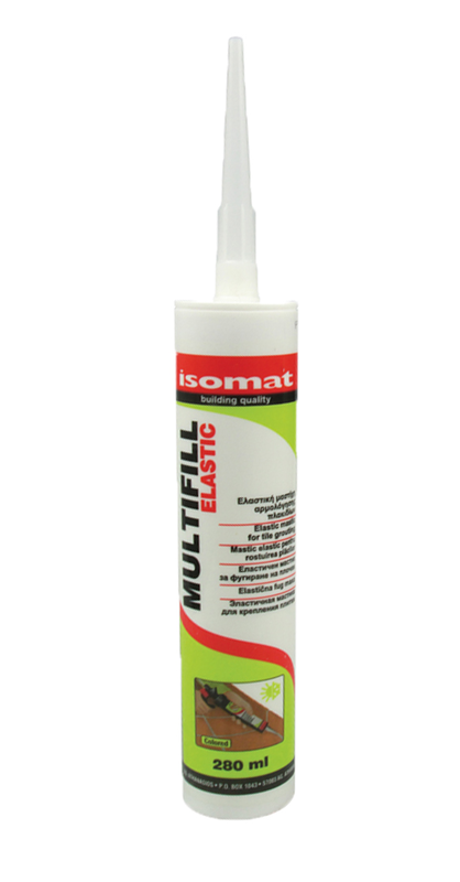 Isomat ελαστικη μαστιχη λευκο 280ml, , medium-null
