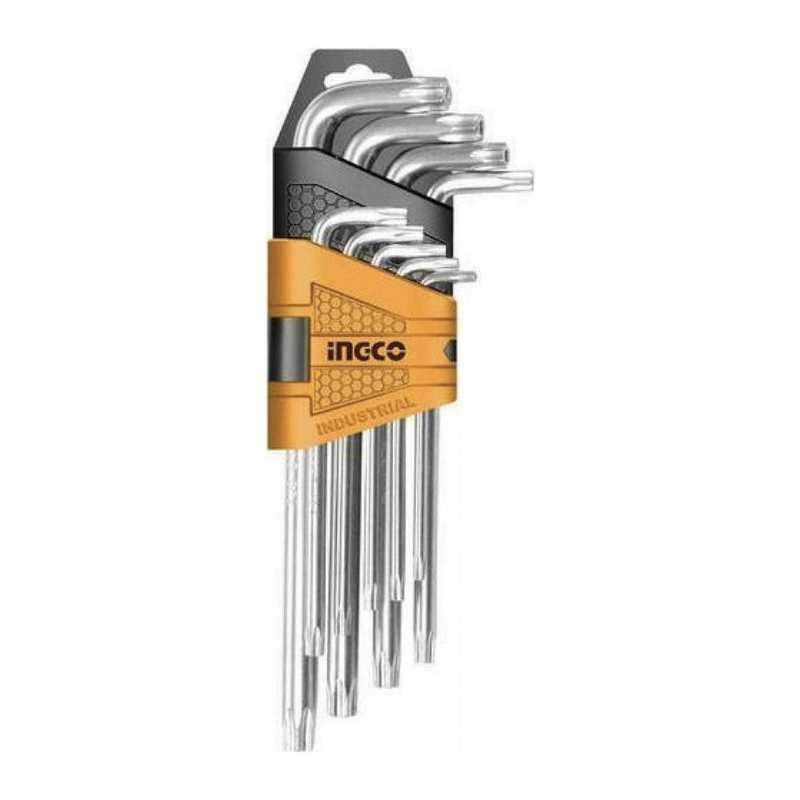 Ingco σετ κλειδιά allen hhk11092 1.5-10mm 9τμ extra long, , medium-null