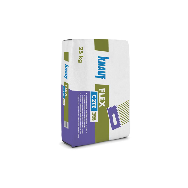 Knauf tile adhesive flex c2te white 25kg, , medium-null