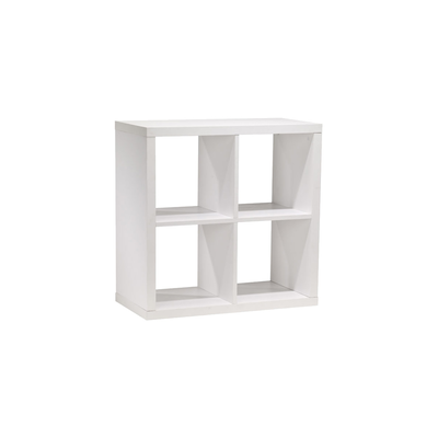 Cubbox shelves with 4 spaces 71.1x71.1x31cm white, White, medium