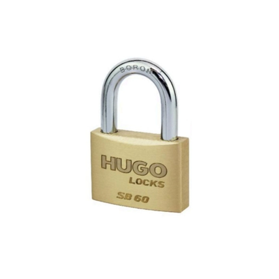 Padlock hugo brass sb 30 with 2 keys, , medium